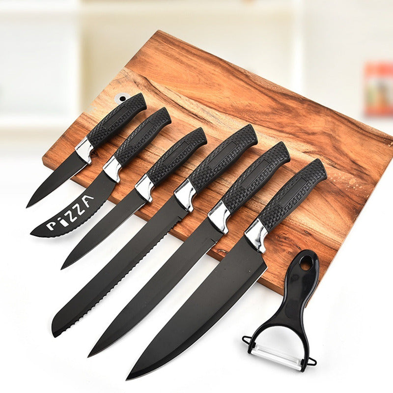 Set Cuchillos 7 Pcs Juegos Cuchillos Cuchillo Asado Cocina