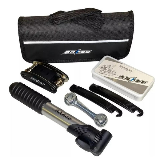 Kit Herramientas Para Bicicleta Con Bombin Parches En Bolso Kit Herramientas Para Bicicletas Con Bombin Y Parches Arcashopping Kit Completo Para Bicicletas Bombin Set Parches Herramientas