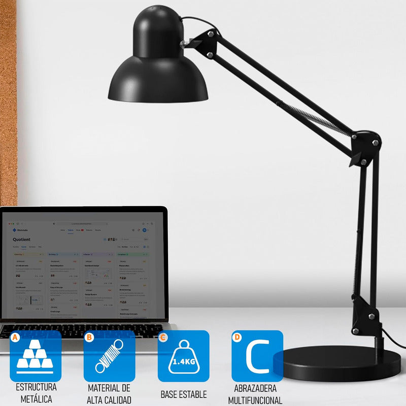 Lampara De Escritorio Lampara Velador Lamparas De Mesa E27 Arcashopping Lampara Velador Dormitorio Lampara Para Libros Lampara Led Escritorio