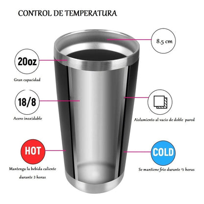 Vaso Térmico 591 Ml Vaso Acero Inoxidable Vaso Aislamiento