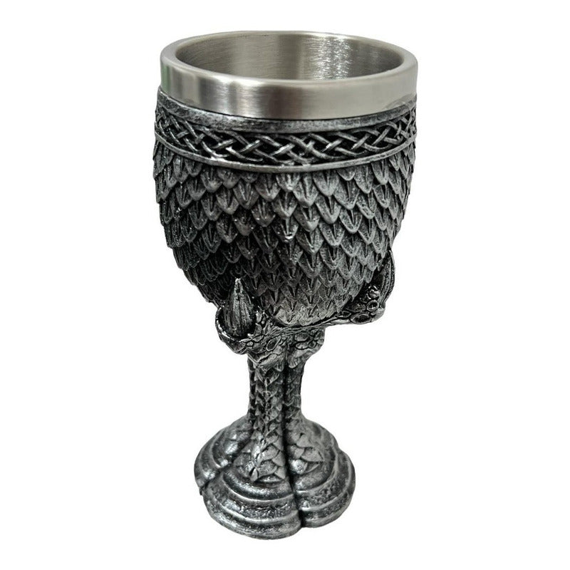 Copa Caliz Medieval Copa Vikingo Copa Gotica Resina Y Acero