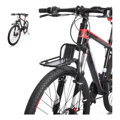 Pack X2 Parrilla Delantera Bici Parrilla Aluminio Soporte