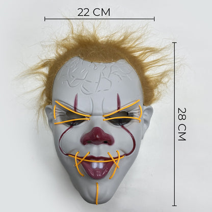 Mascara De Pennywise Con Luces Mascara De Payaso Halloween