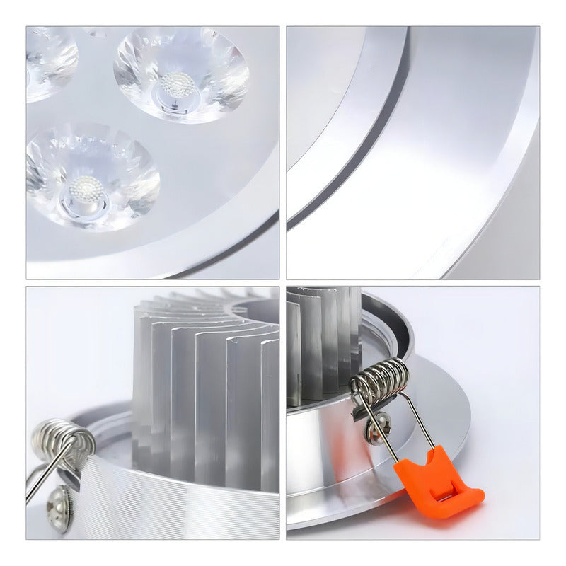 Lampara Led Techo Foco 7w Lampara Techo Dormitorio Luz Fria Lampara De Techo Redonda Led Embutida Luz Fria Arcashopping Focos Led 7w Embutido Luz Fría Luces Led Focos Led Embutidos
