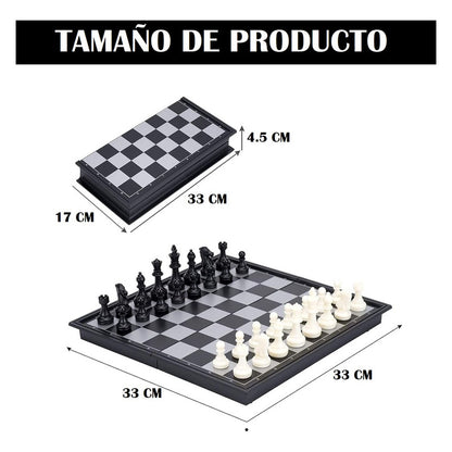 Tablero Ajedrez Plegable Ajedrez Magnético Juego De Ajedrez
