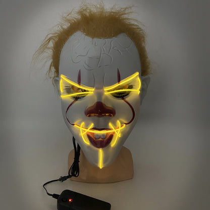 Mascara De Pennywise Con Luces Mascara De Payaso Halloween
