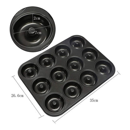 Molde Queques Anti Adherente 12 Rosquillas Tortas