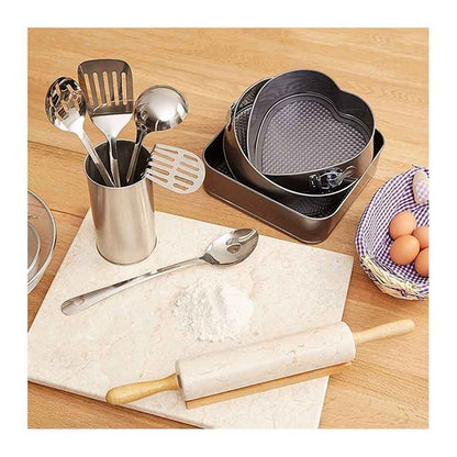Set 3 Molde De Corazon Desmontable Antiadherente Torta Pan