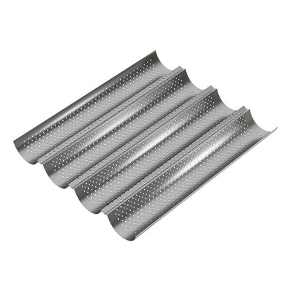 Molde Perforado Antiadherente Para Pan Francés Pan Baguette