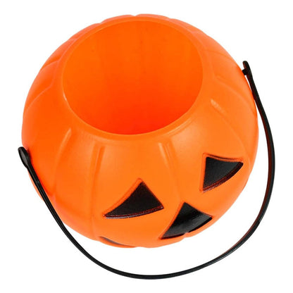 Mini Cubo Calabaza Para Dulces Halloween Cubo Dulce O Truco