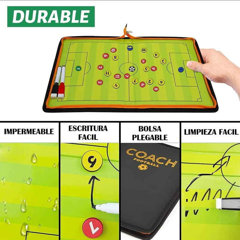 Pizarra Táctica De Futbol Tablero De Entrenamiento Magnético