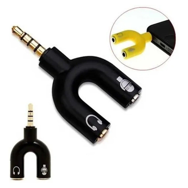 Adaptador Audio Microfono Ps4 Audifono Adaptador Doble Ps4