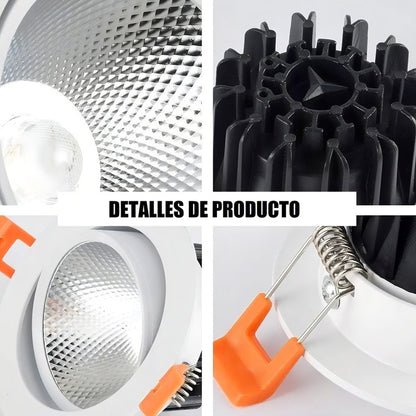 Pack X3 Lamparas Led Techo Foco 16w Lampara Dormitorio Blanco Frio Lampara De Techo Redonda Led Embutida Luz Fria Arcashopping Focos Led Embutidos Luz Fria Luces Led Foco Led 16w
