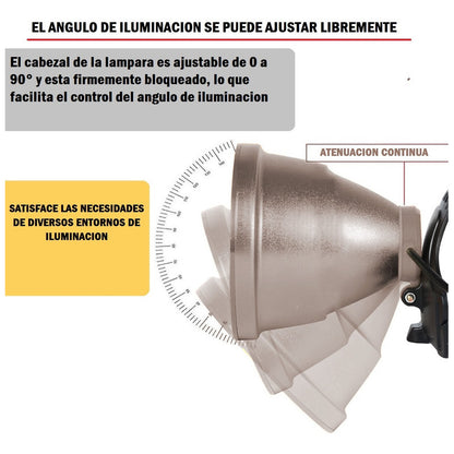 Foco De Caza Linterna Minera Recargable Camping Lampara 500w