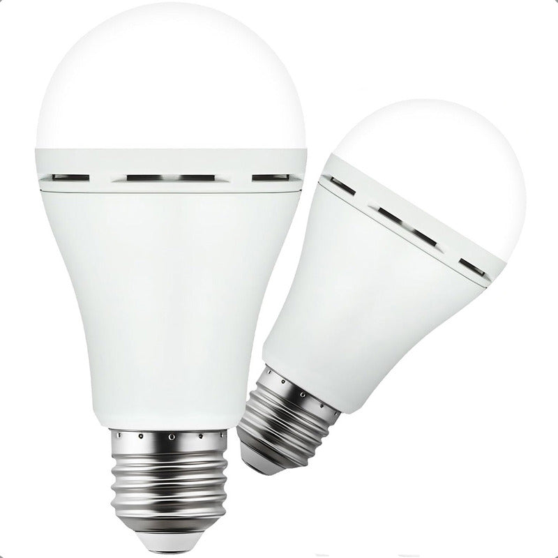 Pack X2 Ampolleta Recargable Ampolleta E27 Ampolleta Led 9w