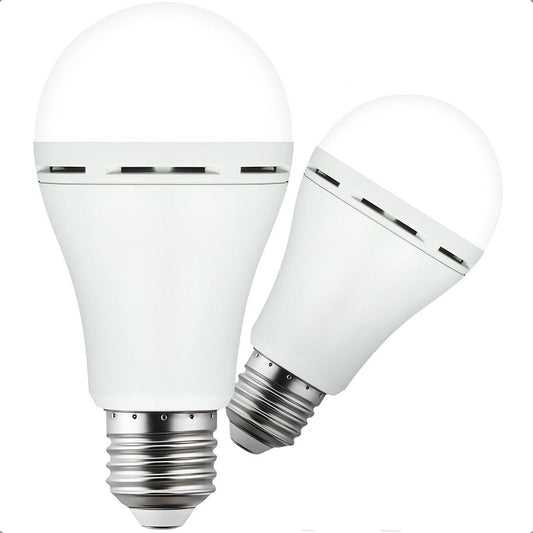 Pack X2 Ampolleta Recargable Ampolleta E27 Ampolleta Led 9w