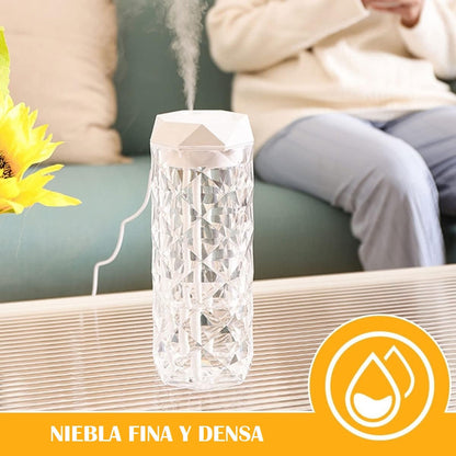 Lampara Humidificador 900ml Lampara Led Cristal Lampara Mesa