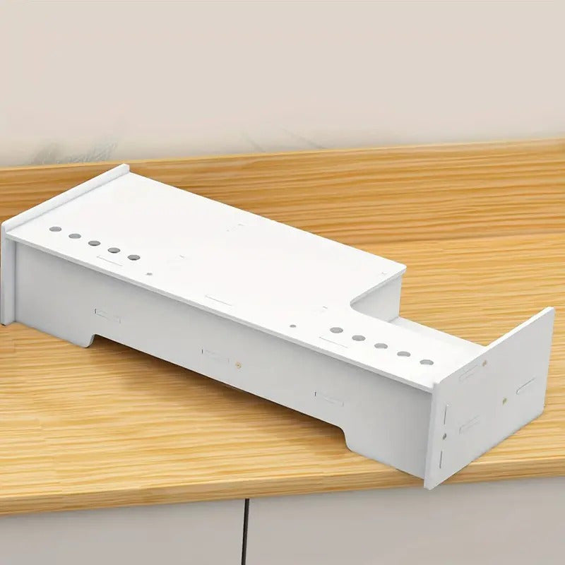 Soporte Elevador Para Pc Organizador Escritorio Con Cajones