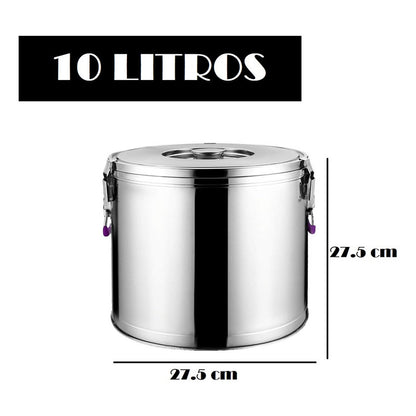 Termo Agua Caliente Grande Dispensador De 10 Litros Acero In