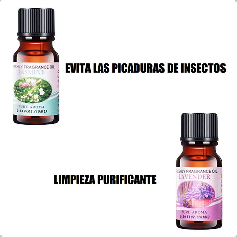 Pack 12 Esencias Para Humidificadores Aceites Aromaticos Hum