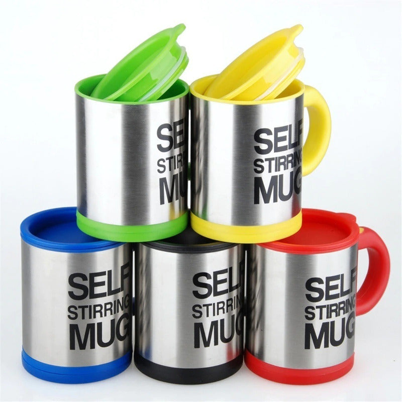 Pack X2 Tazon Con Revolvedor Tazon Mug Tazon Electrico Cafe