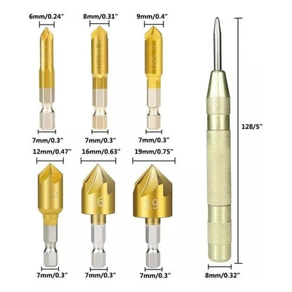 Set 23 Piezas Brocas De Taladro Para Carpintería Herramienta