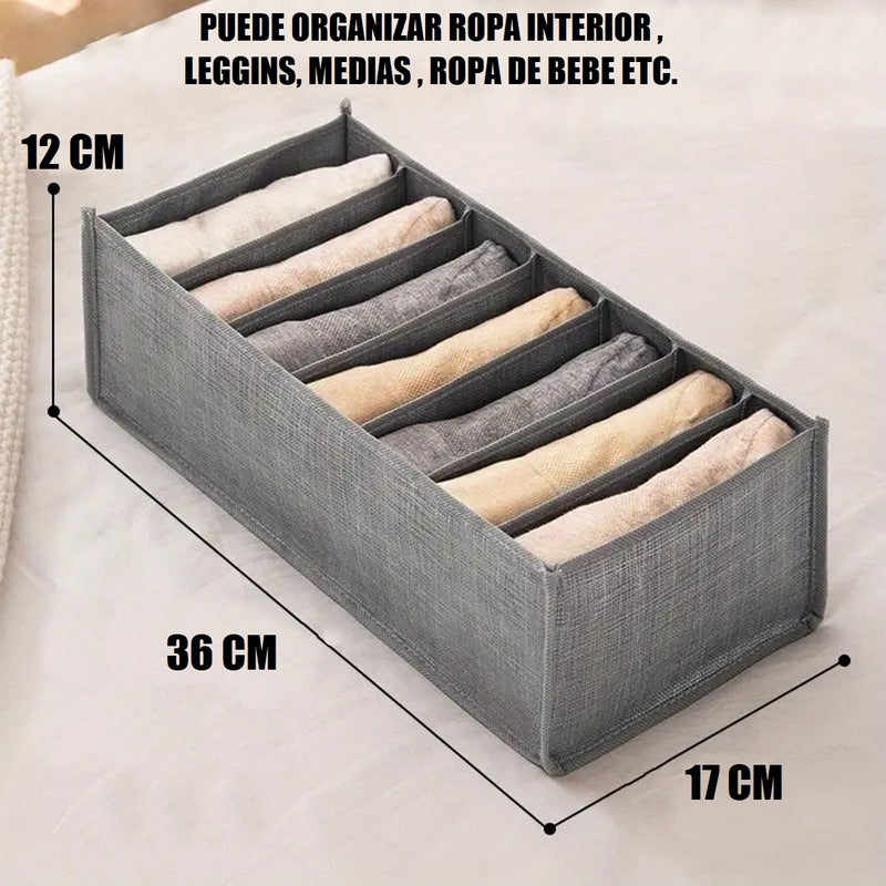 Organizador De Ropa Organizador Ropa Interior 7 Divisiones