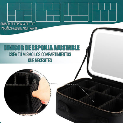 Cosmetiquero Con Espejo Organizador Led Cosmeticos Maleta Para Cosmeticos Arcashopping Organizador Cosmeticos Organizadores De Maquillaje Organizadores Maquillaje Organizador De Brochas