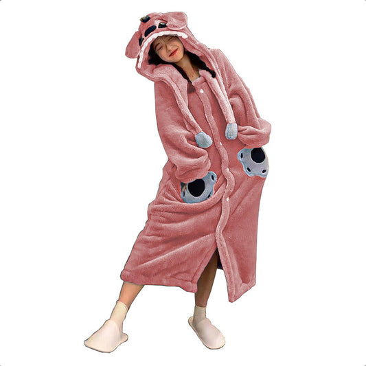 Polerones Chiporro Pijama De Invierno Poleron Invierno Disfraz De Stitch Rosa Adulto Poleron Con Capucha Polerones Invierno Pijama Chiporro Con Diseño