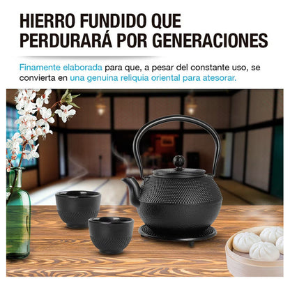 Tetera Hierro Fundido Tetera Japonesa Tetera Infusor 1.2 Lt