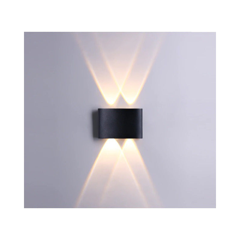 Lampara Led Focos Exteriores Pared 4w Luz Cálida 3500k Apliq