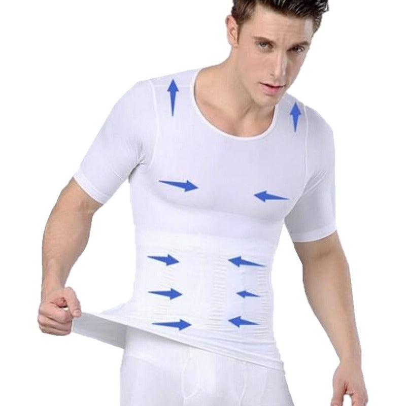 Polera Reductora Polera Faja Compresion Hombre Adelgazante H
