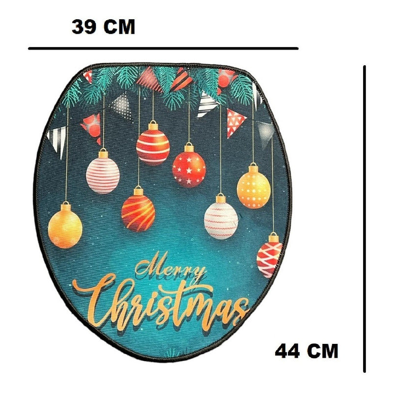 Set Fundas De Navidad Baño Cosas Navideñas Fundas Navidad