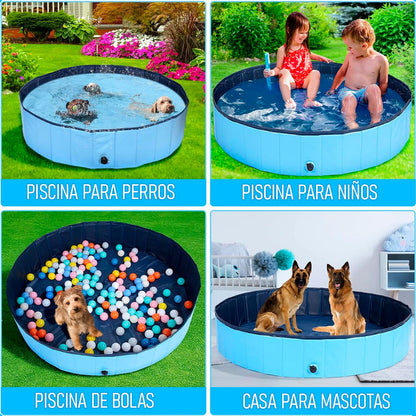 Piscina Para Perros Piscina Plegable Mascotas Perro 120x30cm