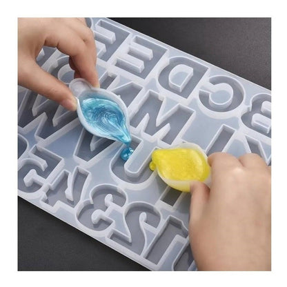 Molde Silicona Letras Números Moldes Repostería Transparente