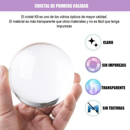 Lámpara De Cristal 3d Lámpara Led De Noche Bola De Cristal